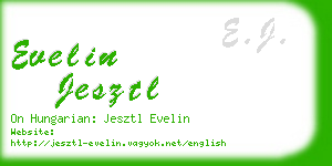 evelin jesztl business card